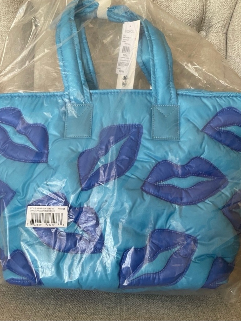 NWT Wildfox Quilted Puffer Tote Bag 💋 Choose Your Color! - Picture 2 of 8